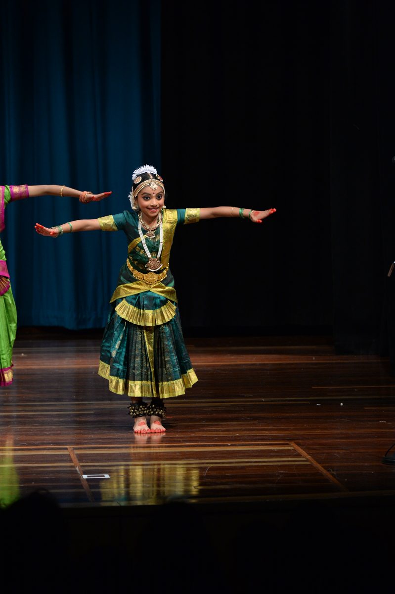 Shriya performing on stage, fourth year
